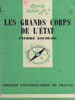 cover image of Les grands corps de l'État
